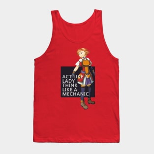 Act like a Lady, Think like a Mechanic Tank Top